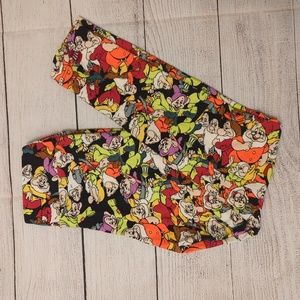Lularoe TWEEN leggings Snow White 7 dwarfs NWOT
